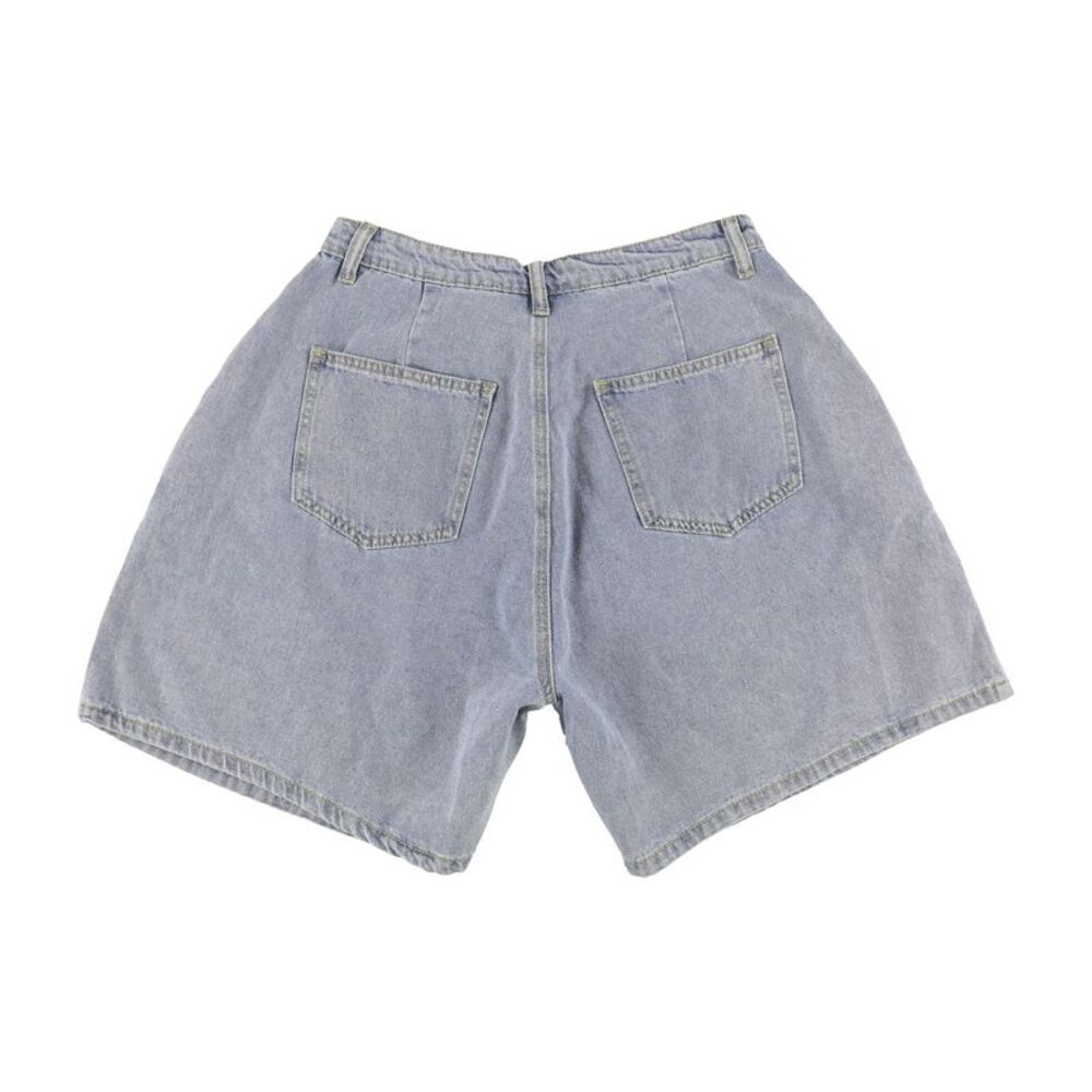 MABLE Womens Pleated Casual Denim Shorts, NWT - Picture 2 of 2